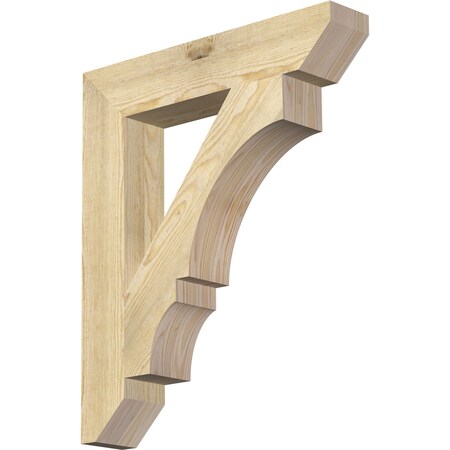 Ekena Millwork Balboa Slat Rough Sawn Bracket, Douglas Fir, 4"W x 22"D x 26"H BKT04X22X26BOA06RDF